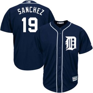 Outstanding Tigers #19 Anibal Sanchez Navy Blue Cool Base Stitched Youth MLB Jersey Sports fans this is your chance Order soon to be part of the action