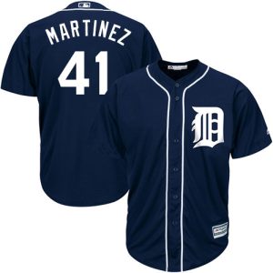 Outstanding Tigers #41 Victor Martinez Navy Blue Cool Base Stitched Youth MLB Jersey Retailers boost your inventory Order now to meet customer demand
