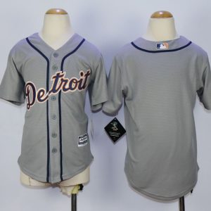 Outstanding Tigers Blank Grey Cool Base Stitched Youth MLB Jersey Sports enthusiasts seize this opportunity Order now to feel the game excitement