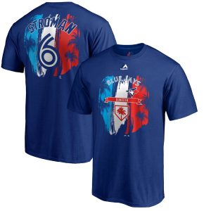 Outstanding Toronto Blue Jays #6 Marcus Stroman Majestic 2019 Spring Training Name & Number T Shirt Royal