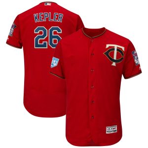 Outstanding Twins #26 Max Kepler Red 2019 Spring Training Flex Base Stitched MLB Jersey