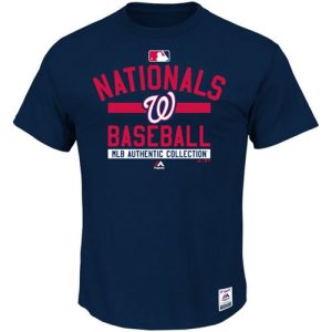 Outstanding Washington Nationals Majestic Big & Tall Authentic Collection Team Property T Shirt Navy