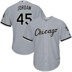 Outstanding White Sox #45 Michael Jordan Grey Road Cool Base Stitched Youth MLB Jersey Limited stock Order now to show your love for your team