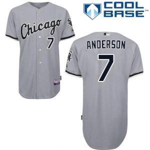 Outstanding White Sox #7 Tim Anderson Grey Road Cool Base Stitched Youth MLB Jersey Limited stock Order now to show your love for your team
