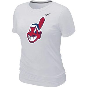 Outstanding Women's MLB Cleveland Guardians Heathered Nike Blended T Shirt White Act fast Only a few left Secure yours today