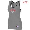 Outstanding Women's Nike Chicago Cubs Tri Blend Racerback Stretch Tank Top Light Grey