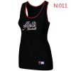 Outstanding Women's Nike New York Mets Tri Blend Racerback Stretch Tank Top Black