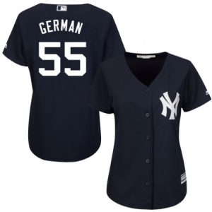Outstanding Yankees #55 Domingo German Navy Blue Alternate Women's Stitched MLB Jersey Limited stock Order now to show your love for your team