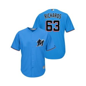 Outstanding marlins #63 Trevor Richards Blue Alternate 2019 Cool Base Stitched MLB Jersey
