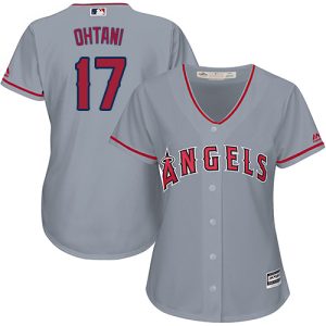 Premium Angels #17 Shohei Ohtani Grey Road Women's Stitched MLB Jersey Collectors this is a must have Add it to your collection by ordering