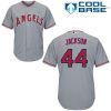 Premium Angels #44 Reggie Jackson Grey Cool Base Stitched Youth MLB Jersey Collectors this is a must have Add it to your collection by ordering