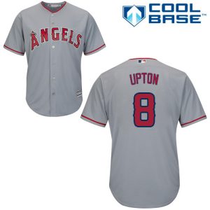 Premium Angels #8 Justin Upton Grey Cool Base Stitched Youth MLB Jersey Limited stock Order now to show your love for your team