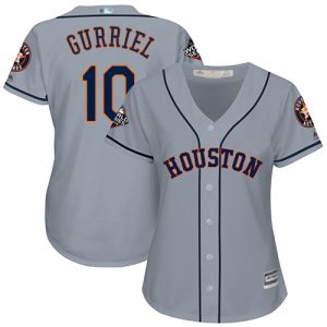 Premium Astros #10 Yuli Gurriel Grey Road 2019 World Series Bound Women's Stitched MLB Jersey With high demand Don't miss out Order now to wear your team colors