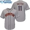 Premium Astros #11 Evan Gattis Grey Cool Base Stitched Youth MLB Jersey Limited stock Order now to show your love for your team