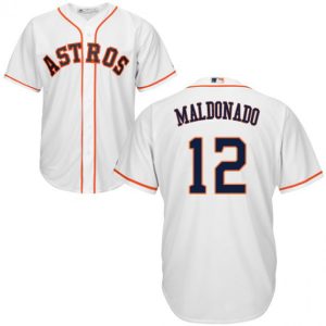 Premium Astros #12 Martin Maldonado White New Cool Base Stitched MLB Jersey