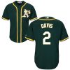 Premium Athletics #2 Khris Davis Green Cool Base Stitched Youth MLB Jersey Retailers boost your inventory Order now to meet customer demand