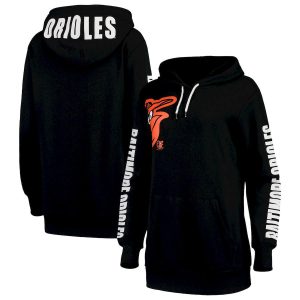 Premium Baltimore Orioles G III 4Her by Carl Banks Women's 12th Inning Pullover Hoodie Black