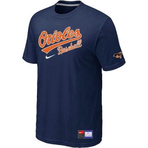Premium Baltimore Orioles Nike Short Sleeve Practice MLB T Shirt Midnight Blue