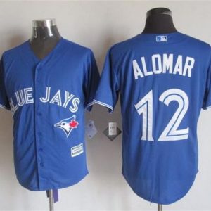 Premium Blue Jays #12 Roberto Alomar Blue New Cool Base Stitched MLB Jersey