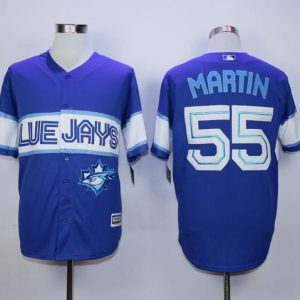 Premium Blue Jays #55 Russell Martin Blue Exclusive New Cool Base Stitched MLB Jersey