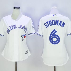 Premium Blue Jays #6 Marcus Stroman White Women's Home Stitched MLB Jersey Hurry Exclusive offer Place your order immediately for a great jersey