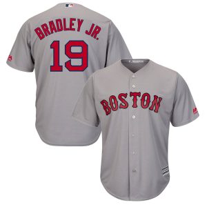 Premium Boston Red Sox #19 Jackie Bradley Jr. Majestic Official Cool Base Player Jersey Gray