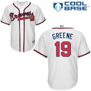 Premium Braves #19 Shane Greene White New Cool Base Stitched MLB Jersey