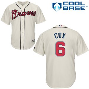 Premium Braves #6 Bobby Cox Cream Cool Base Stitched Youth MLB Jersey Retailers boost your inventory Order now to meet customer demand
