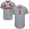 Premium Cardinals #1 Ozzie Smith Grey Flexbase Authentic Collection Stitched MLB Jersey