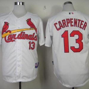 Premium Cardinals #13 Matt Carpenter White Cool Base Stitched MLB Jersey
