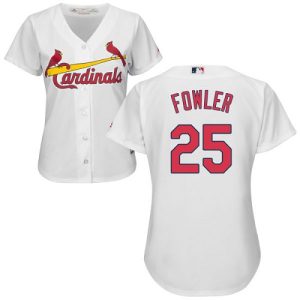 Premium Cardinals #25 Dexter Fowler White Home Women's Stitched MLB Jersey Be among the first buyers Order now to enjoy top notch quality