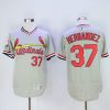 Premium Cardinals #37 Keith Hernandez Grey Flexbase Authentic Collection Cooperstown Stitched MLB Jersey