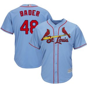 Premium Cardinals #48 Harrison Bader Light Blue New Cool Base Stitched MLB Jersey