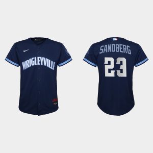 Premium Chicago Cubs #23 Ryne Sandberg Youth Nike 2021 City Connect Navy MLB Jersey Be among the first buyers Order now to enjoy top notch quality