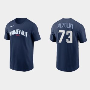 Premium Chicago Cubs #73 Adbert Alzolay Men's Nike 2021 City Connect T Shirt    Navy Be among the first buyers Order now to enjoy top notch quality