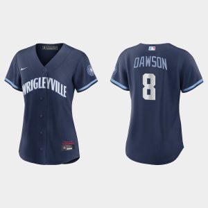 Premium Chicago Cubs #8 Andre Dawson Women's Nike 2021 City Connect Navy MLB Jersey Be among the first buyers Order now to enjoy top notch quality