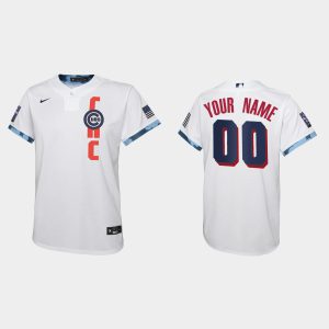 Premium Chicago Cubs Custom Youth 2021 MLB All Star Game White Jersey