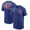 Premium Chicago Cubs Nike Jackie Robinson Day Team 42 T Shirt Royal Act fast Only a few left Secure yours today
