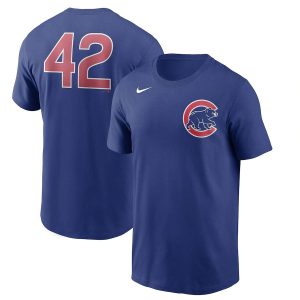 Premium Chicago Cubs Nike Jackie Robinson Day Team 42 T Shirt Royal Act fast Only a few left Secure yours today