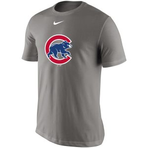 Premium Chicago Cubs Nike Legend Batting Practice Primary Logo Performance T Shirt Gray