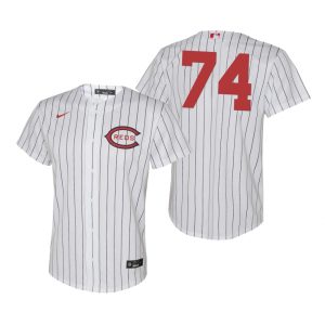 Premium Cincinnati Reds #74 Juniel Querecuto Youth 2022 Field of Dreams MLB Game Jersey   White For a short time available Grab yours quickly to own a team jersey