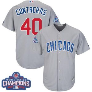 Premium Cubs #40 Willson Contreras Grey Road 2016 World Series Champions Stitched Youth MLB Jersey With high demand Don't miss out Order now to wear your team colors