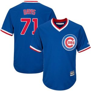 Premium Cubs #71 Wade Davis Blue Cooperstown Stitched Youth MLB Jersey Limited stock Order now to show your love for your team