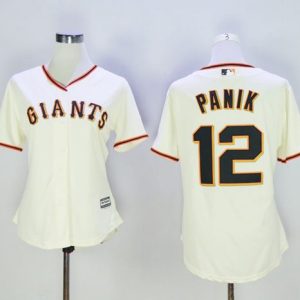 Premium Giants #12 Joe Panik Cream Women's Home Stitched MLB Jersey Act fast Only a few left Secure yours today
