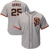 Premium Giants #25 Barry Bonds Grey Road 2 Cool Base Stitched Youth MLB Jersey For a short time available Grab yours quickly to own a team jersey