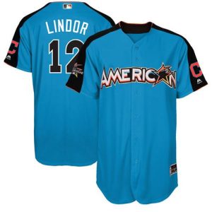 Premium Guardians #12 Francisco Lindor Blue 2017 All Star American League Stitched Youth MLB Jersey For a short time available Grab yours quickly to own a team jersey