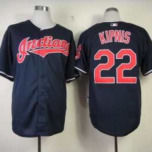 Premium Guardians #22 Jason Kipnis Navy Blue Cool Base Stitched MLB Jersey