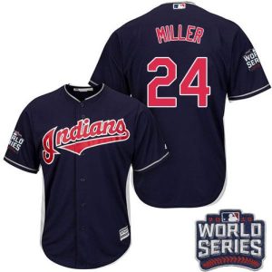 Premium Guardians #24 Andrew Miller Navy Blue Alternate 2016 World Series Bound Stitched Youth MLB Jersey Retailers boost your inventory Order now to meet customer demand