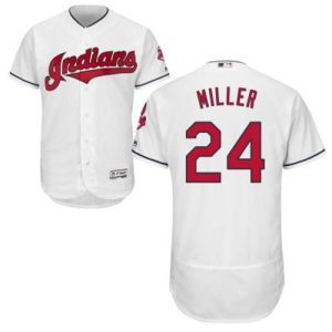 Premium Guardians #24 Andrew Miller White Flexbase Authentic Collection Stitched MLB Jersey