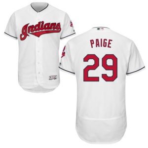 Premium Guardians #29 Satchel Paige White Flexbase Authentic Collection Stitched MLB Jersey